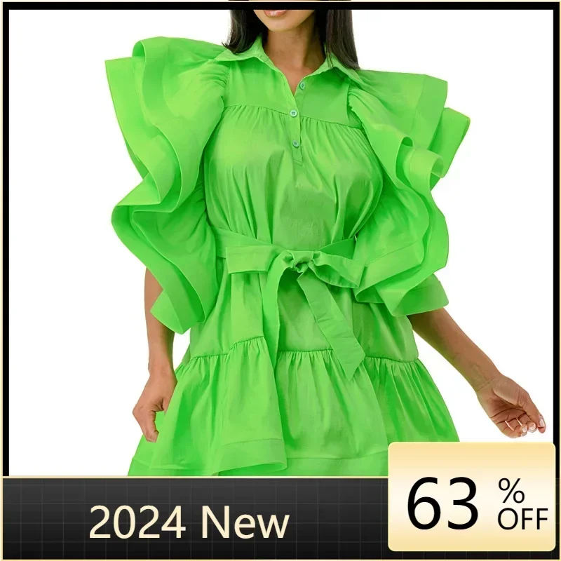 African Ladies Fashion Dresses for Women Full Sleeve Round Neck High Waisted Mid Calf Elegant Birthday Party Dinner Vestidos Hot
African Ladies Fashion Dresses for Women Full Sleeve Round Neck High Waisted Mid Calf Elegant Birthday Party Dinner Vestidos Hot