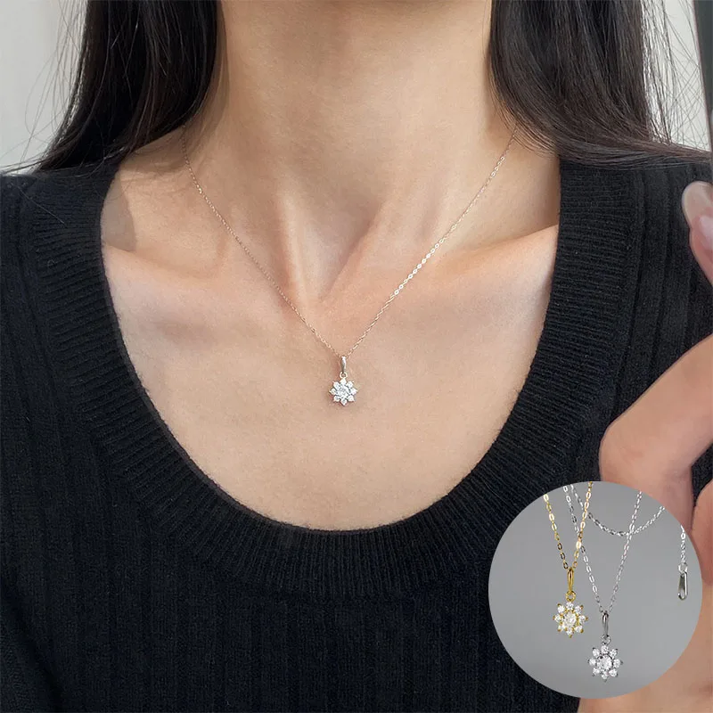 100% 925 Sterling Silver Zircon Flower Necklace for Women Girl Vintage Sun Fine Chain Design Jewelry Party Gift Dropshipping
100% 925 Sterling Silver Zircon Flower Necklace for Women Girl Vintage Sun Fine Chain Design Jewelry Party Gift Dropshipping