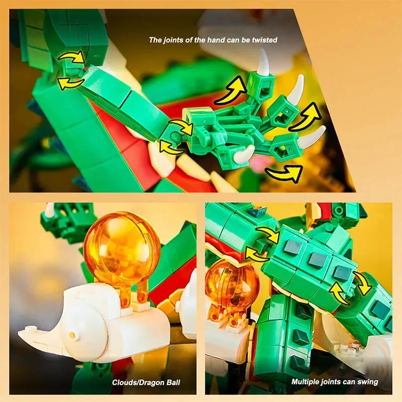 1826PCS MOC Dragon Japanese Anime Character Bricks Model Balls Building Blocks Ideas Collection Puzzy Toys Gift For Children Boy 1826PCS MOC Dragon Japanese Anime Character Bricks Model Balls Building Blocks Ideas Collection Puzzy Toys Gift For Children Boy