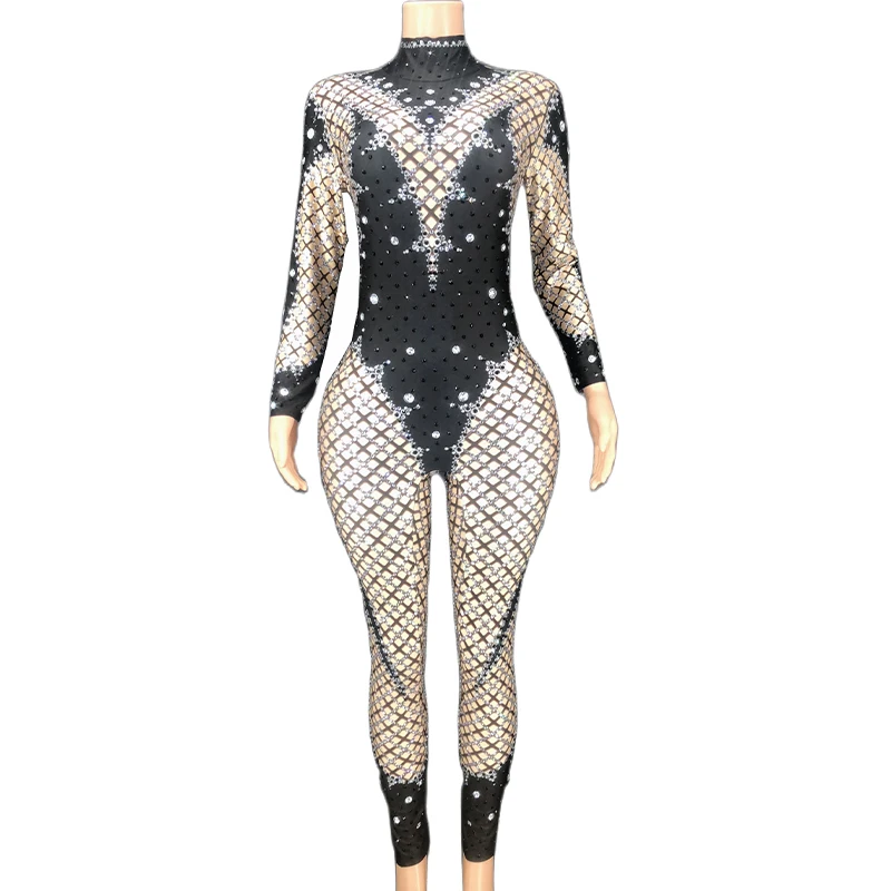 Rhinestone Sexy Sparkly Jumpsuit Long Sleeve Women Birthday Prom Party Outfit
Rhinestone Sexy Sparkly Jumpsuit Long Sleeve Women Birthday Prom Party Outfit