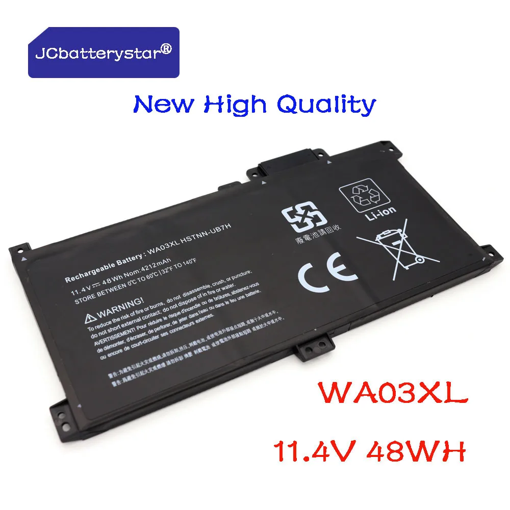 JC new WA03XL HSTNN-UB7H HSTNN-LB7T Laptop Battery For HP Pavilion X360 15-BR040NZ BR052OD BR068CL BR001TX BR012UR BR076NR
JC new WA03XL HSTNN-UB7H HSTNN-LB7T Laptop Battery For HP Pavilion X360 15-BR040NZ BR052OD BR068CL BR001TX BR012UR BR076NR