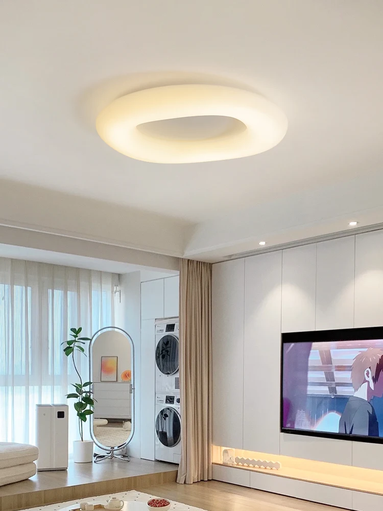 Cream style doughnut ceiling light, master bedroom light, high brightness and simple atmospheric Zhongshan lighting fixtures
Cream style doughnut ceiling light, master bedroom light, high brightness and simple atmospheric Zhongshan lighting fixtures