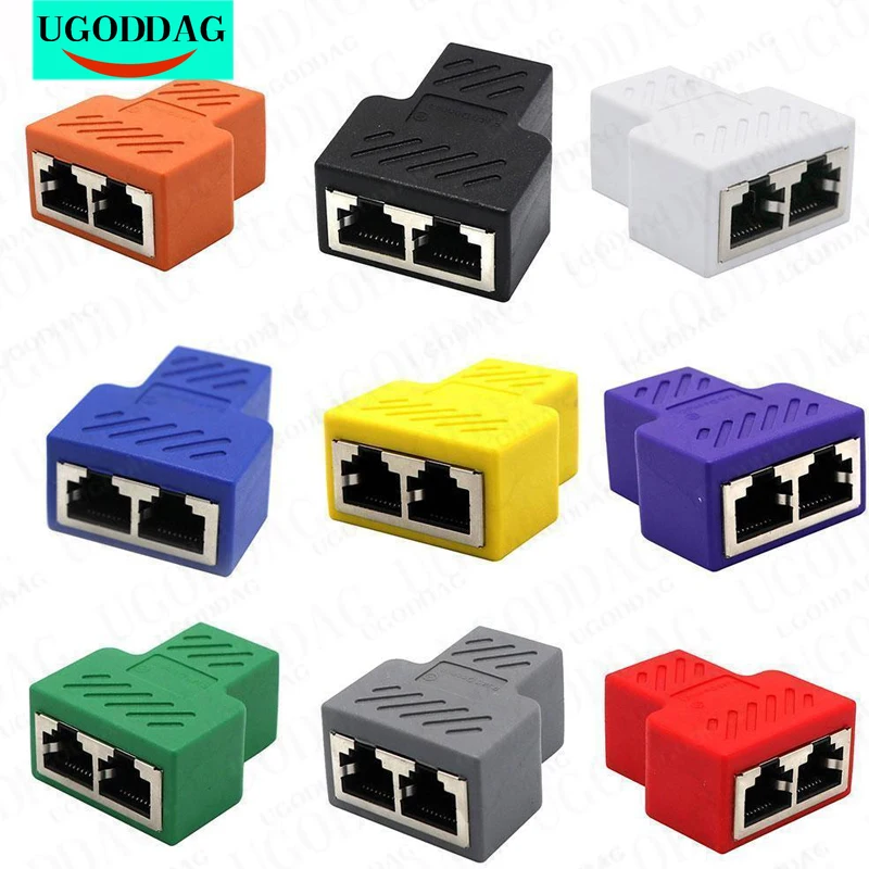 1 to 1 2 Way Dual Female Ports LAN Ethernet Network Cable Splitter Adapter RJ45 Female Splitter Socket Connector Adapter For PC
1 to 1 2 Way Dual Female Ports LAN Ethernet Network Cable Splitter Adapter RJ45 Female Splitter Socket Connector Adapter For PC