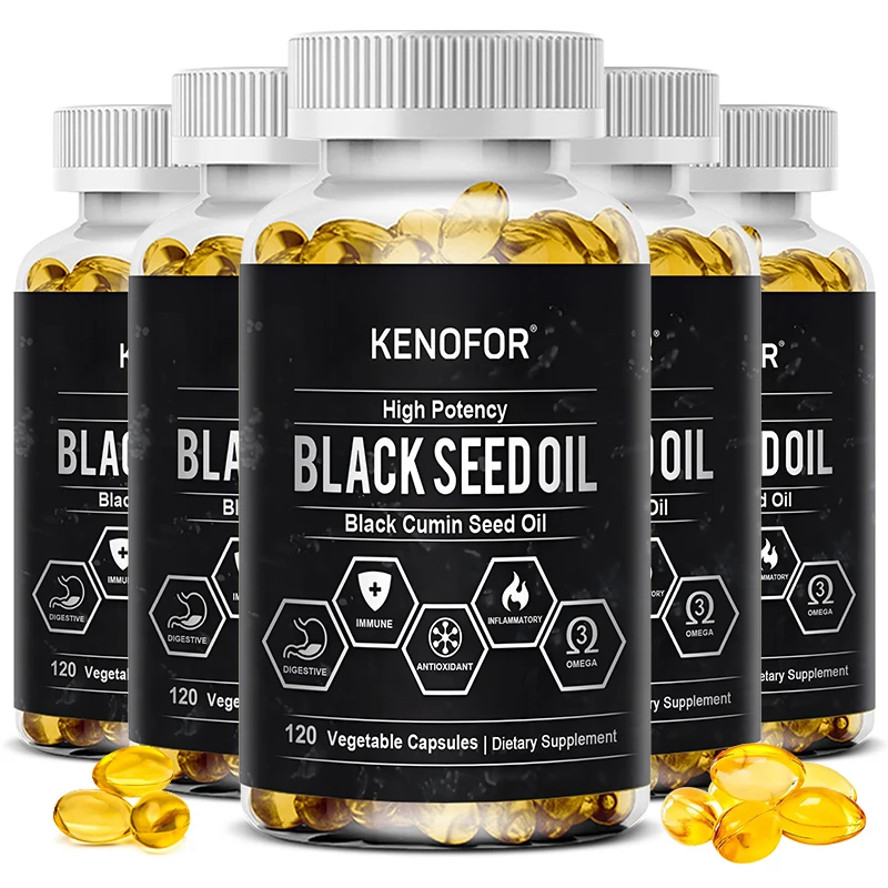 Black Seed Oil Capsules - Improves Overall Health, Aids Bowel Movements, Supports Smooth Skin, Digestion, Strengthens Immunity
Black Seed Oil Capsules - Improves Overall Health, Aids Bowel Movements, Supports Smooth Skin, Digestion, Strengthens Immunity