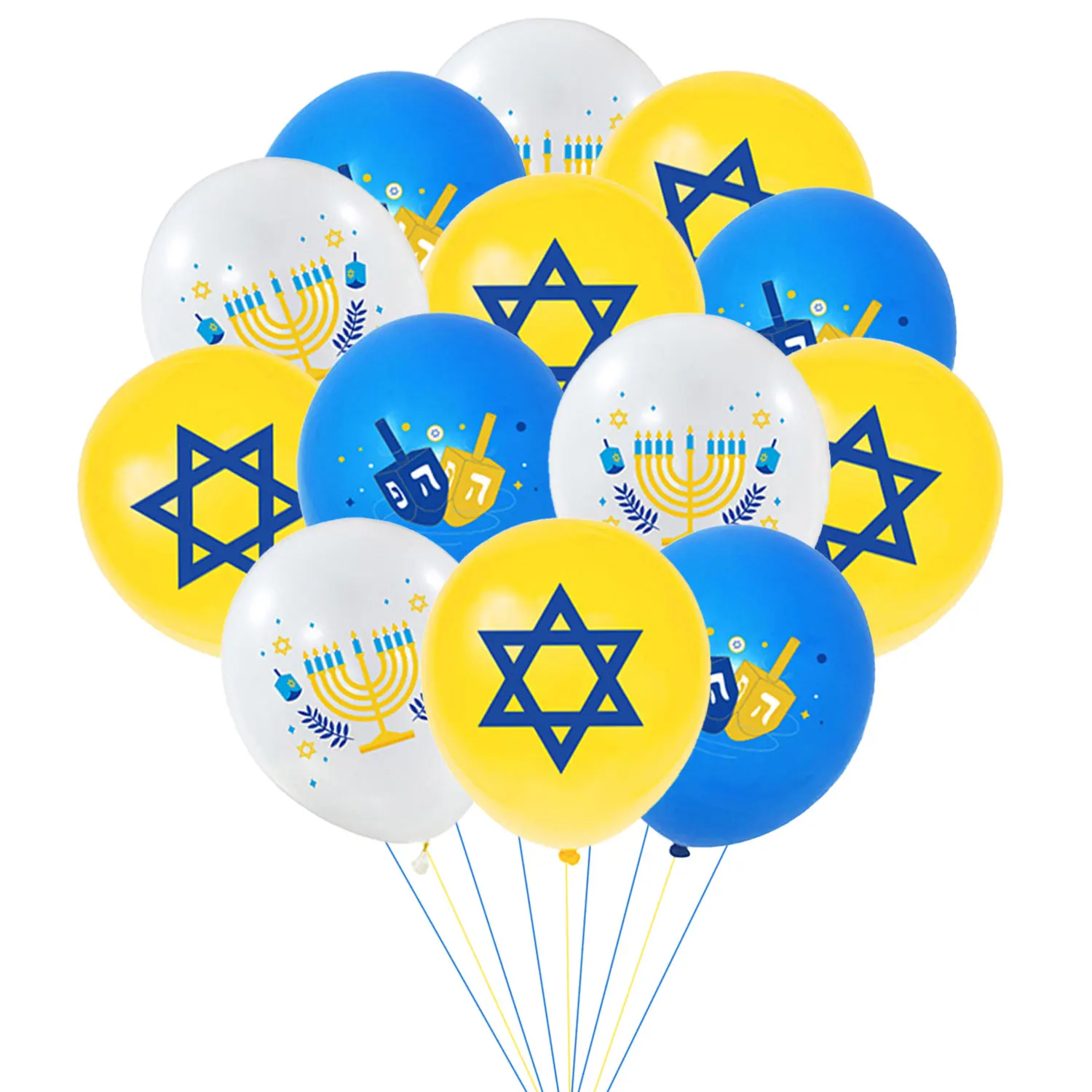 Sursurprise 18pcs Hanukkah Balloons Kit Happy Hanukkah Decorations 12 Inch Latex Balloons Jewish Chanukah Party Decor Supplies
Sursurprise 18pcs Hanukkah Balloons Kit Happy Hanukkah Decorations 12 Inch Latex Balloons Jewish Chanukah Party Decor Supplies