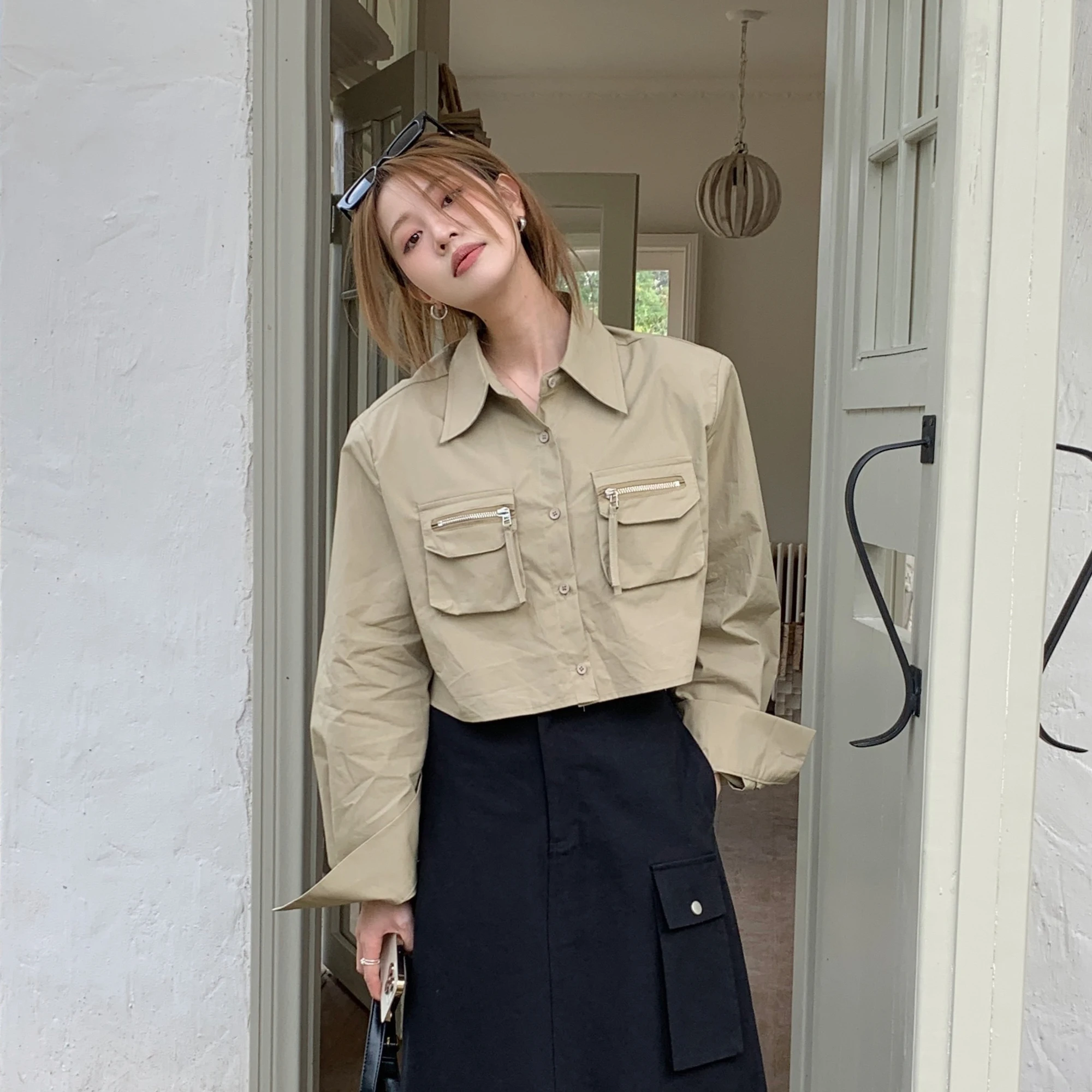 2023 Short Coat For Women American Retro Spicy Girl Zipper Decorative Pocket Free Shipping
2023 Short Coat For Women American Retro Spicy Girl Zipper Decorative Pocket Free Shipping