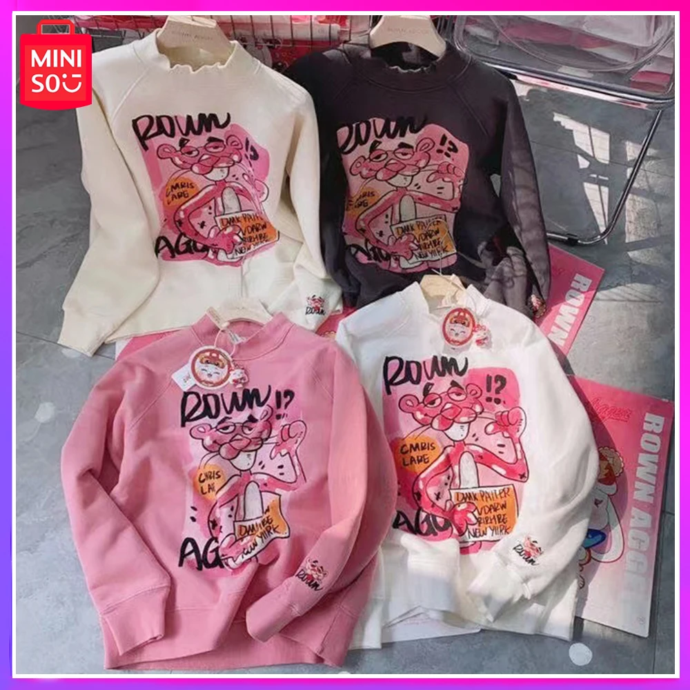 Miniso Pink Panther New Winter Plus Fleece Loose Half High Neck Long Sleeve Hoodie Top Clothes Pink Kawaii Christmas Girls Gifts
Miniso Pink Panther New Winter Plus Fleece Loose Half High Neck Long Sleeve Hoodie Top Clothes Pink Kawaii Christmas Girls Gifts