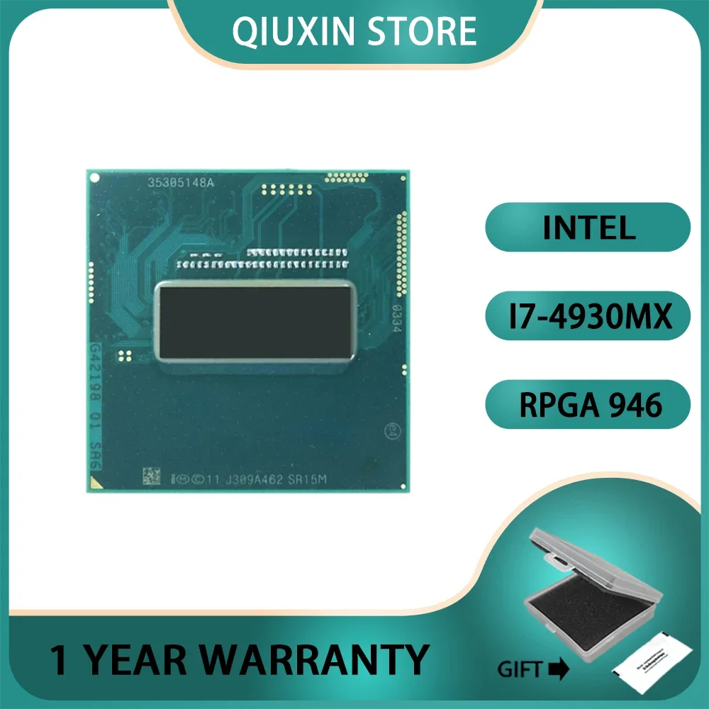 Intel Core i7-4930MX i7 4930MX SR15M GHz Quad-Core Eight-Thread / rPGA946B CPU Processor 8M 57W Socket G3 3.0
Intel Core i7-4930MX i7 4930MX SR15M GHz Quad-Core Eight-Thread / rPGA946B CPU Processor 8M 57W Socket G3 3.0