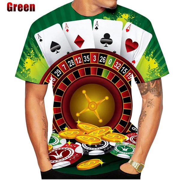 2024 New Fashion Men /women Casual Gambling Graphic Short Sleeves Hip Hop Tees Las Vegas Casino Poker Dice Printed Top
2024 New Fashion Men /women Casual Gambling Graphic Short Sleeves Hip Hop Tees Las Vegas Casino Poker Dice Printed Top