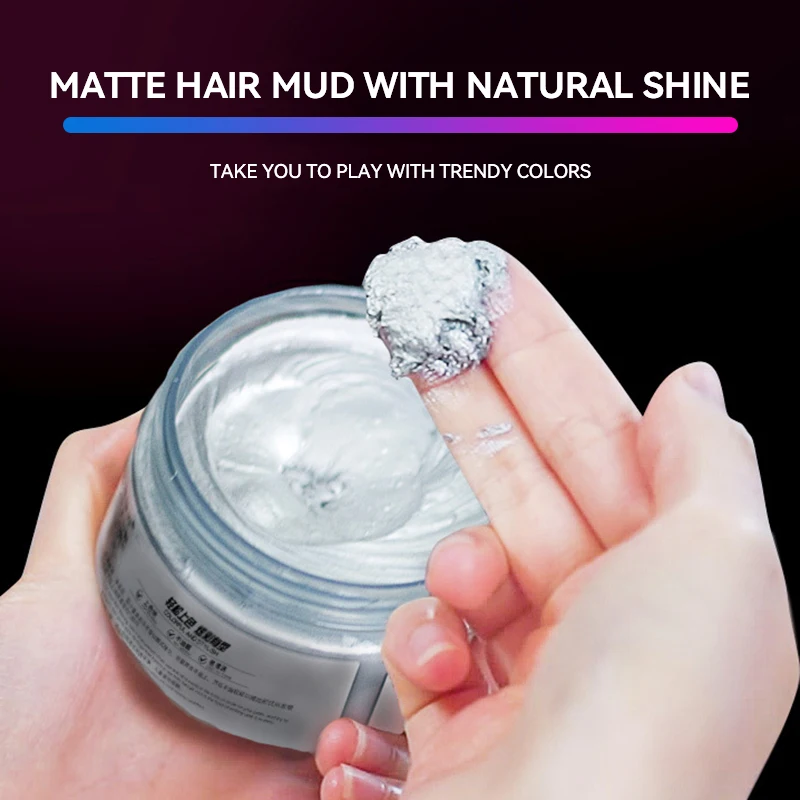 Instant Dye Hair Wax Colored Natural Hairstyle Cream Washable Styling Pomades Disposable Coloring Mud For Party Cosplay DIY
Instant Dye Hair Wax Colored Natural Hairstyle Cream Washable Styling Pomades Disposable Coloring Mud For Party Cosplay DIY
