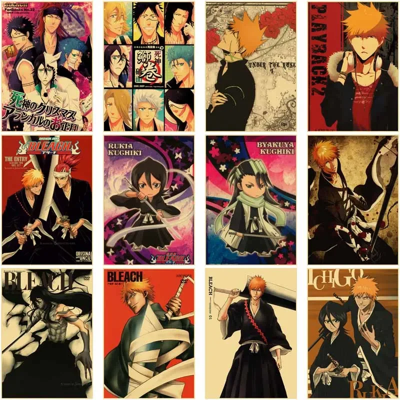 BLEACH-Anime Poster for Home Decor, Kraft Paper, Retro Prints, Interior Painting, Room Decoration, Picture Art, Wall Mural
BLEACH-Anime Poster for Home Decor, Kraft Paper, Retro Prints, Interior Painting, Room Decoration, Picture Art, Wall Mural