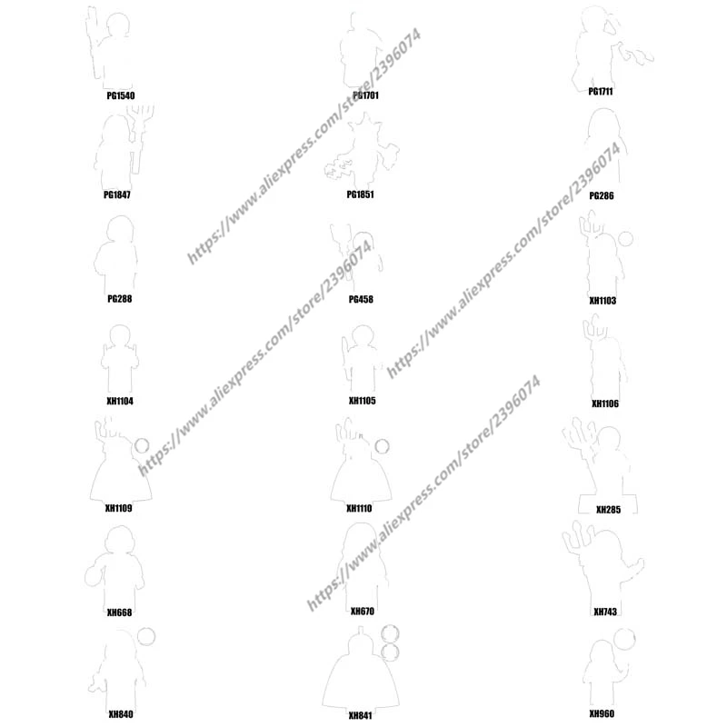 1PCS Action Figures Building Blocks toys PG286 PG288 PG458 PG1540 PG1701 PG1711 PG1847 PG1851 XH285 Series-008
1PCS Action Figures Building Blocks toys PG286 PG288 PG458 PG1540 PG1701 PG1711 PG1847 PG1851 XH285 Series-008