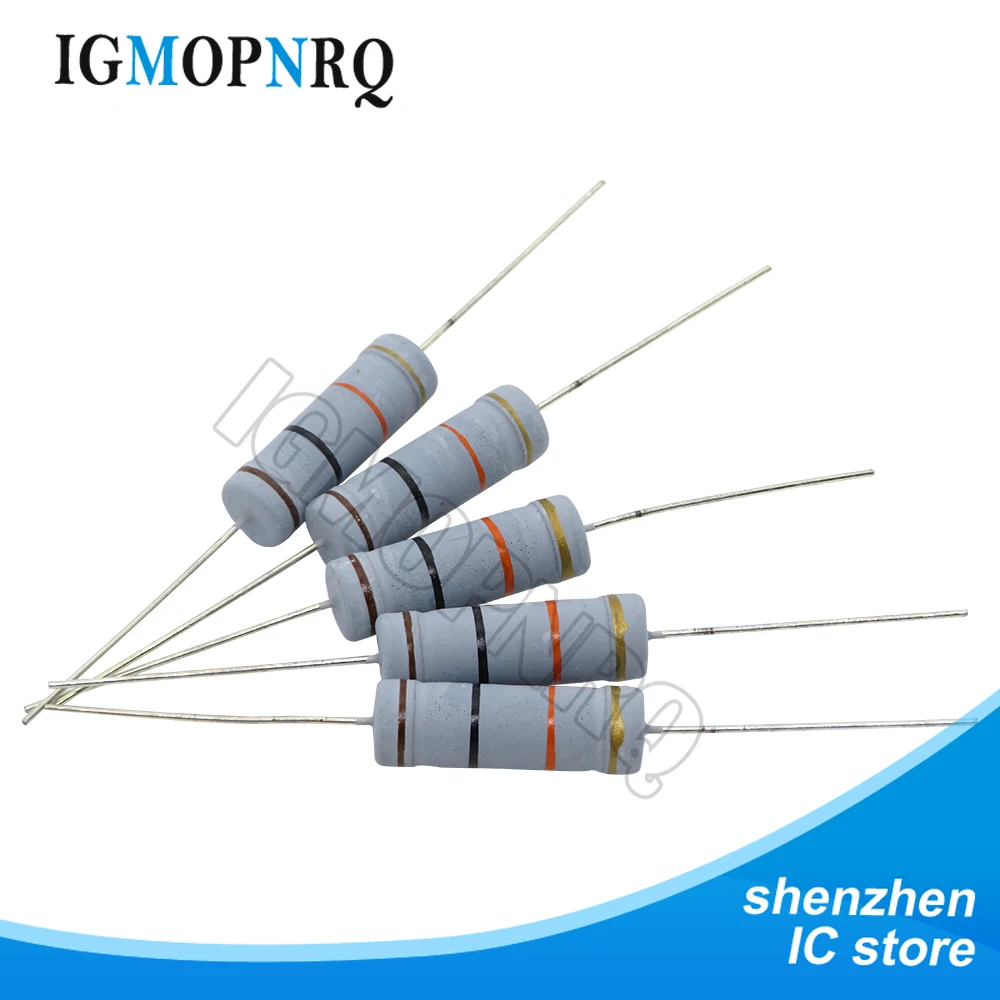 10pcs 5W 5% Carbon Film resistor 1R ~ 1M 2.2R 10R 22R 47R 51R 100R 150R 470R 1K 4.7K 10K 47K 1 2.2 10 22 47 51 100 150 470 Ohm
10pcs 5W 5% Carbon Film resistor 1R ~ 1M 2.2R 10R 22R 47R 51R 100R 150R 470R 1K 4.7K 10K 47K 1 2.2 10 22 47 51 100 150 470 Ohm