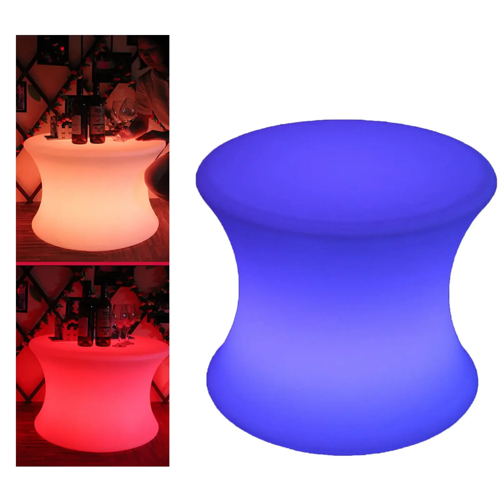 

15.75 Inch LED Cube Chair Light Rechargeable LED Cube Seat With Remote Waterproof Bar Stool Home Color Change Furniture