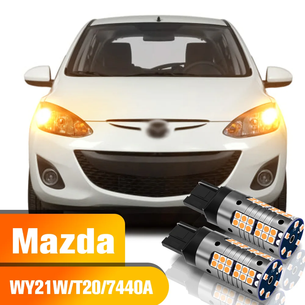 

Turn Signal Light 2pcs LED Turning Bulb WY21W T20 7440A Accessories For Mazda 2 DL DJ 3 BL BM BN 6 GJ CX-5 KF CX-9 MX-5 RX-8