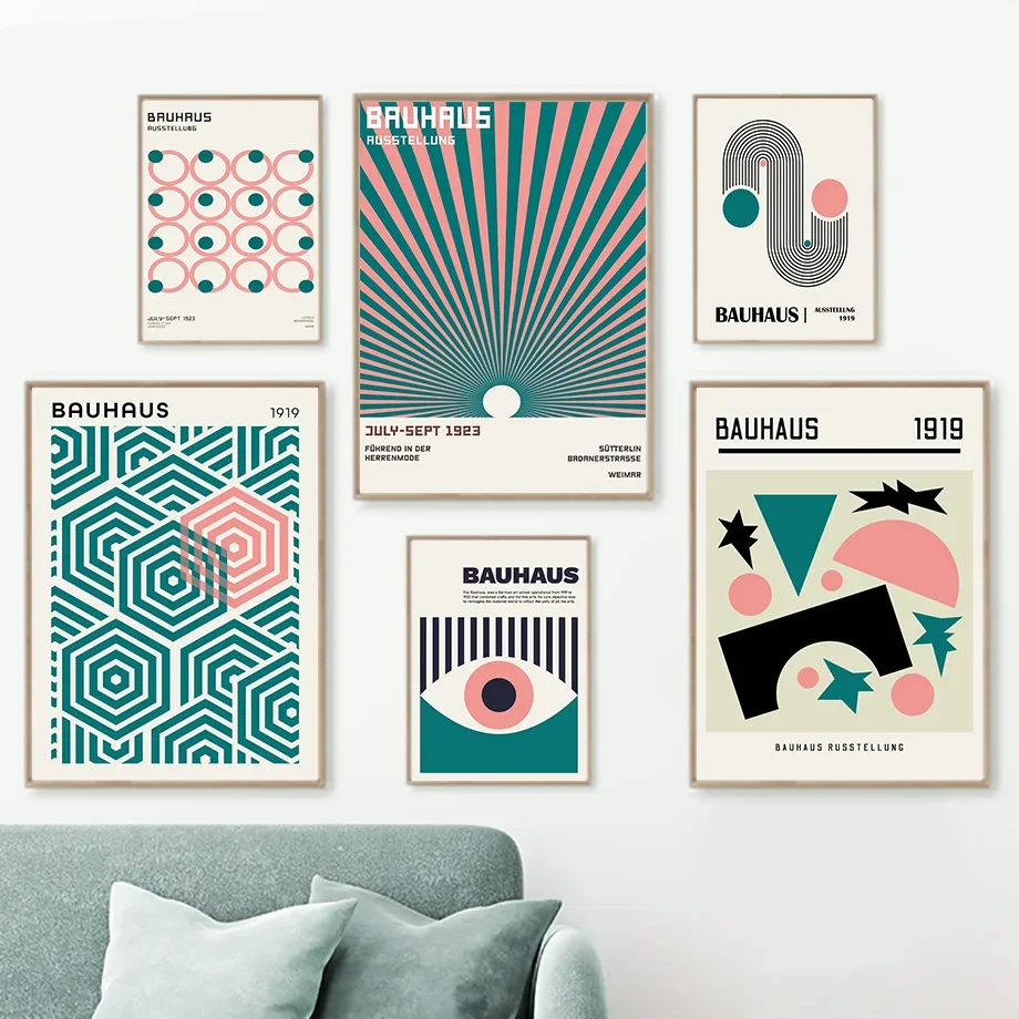 Bauhaus Geometric Line Point Circle Eye Wall Art Canvas Prints Painting Vintage Poster Abstract Pictures For Living Room Decor 
Bauhaus Geometric Line Point Circle Eye Wall Art Canvas Prints Painting Vintage Poster Abstract Pictures For Living Room Decor