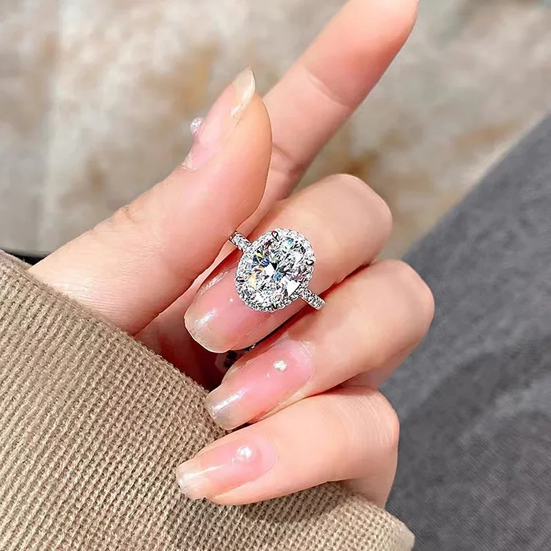 Dexule Lady Moissanite Diamond Ring 100% Real 925 sterling Silver Engagement Wedding Band Rings For Women Party Promise Jewelry
Dexule Lady Moissanite Diamond Ring 100% Real 925 sterling Silver Engagement Wedding Band Rings For Women Party Promise Jewelry