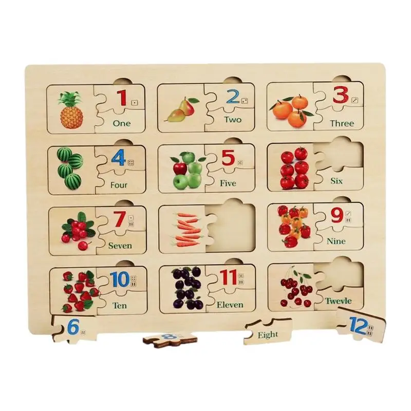 Fruit Puzzle Colorful Vegetable Shape Number Match Puzzle Jigsaw Toy Preschool Game Gift For Kids Jigsaw Toy Early Educational
Fruit Puzzle Colorful Vegetable Shape Number Match Puzzle Jigsaw Toy Preschool Game Gift For Kids Jigsaw Toy Early Educational