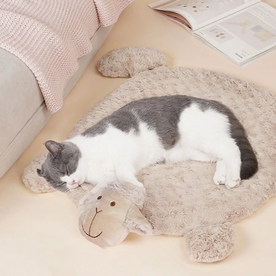 Velour Cat Bed Winter Indoor Thermic Mattress White Kawaii Soft Foam Plush Fluffy Funny Nest Durable Kattenmand Cats Products
Velour Cat Bed Winter Indoor Thermic Mattress White Kawaii Soft Foam Plush Fluffy Funny Nest Durable Kattenmand Cats Products