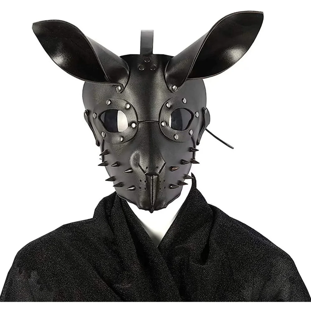 Mouse Head Mask Cosplay Punk Spiked Leather Animal Headgear Masquerade Dance Party Half Face Helmet Halloween Accessory Prop
Mouse Head Mask Cosplay Punk Spiked Leather Animal Headgear Masquerade Dance Party Half Face Helmet Halloween Accessory Prop