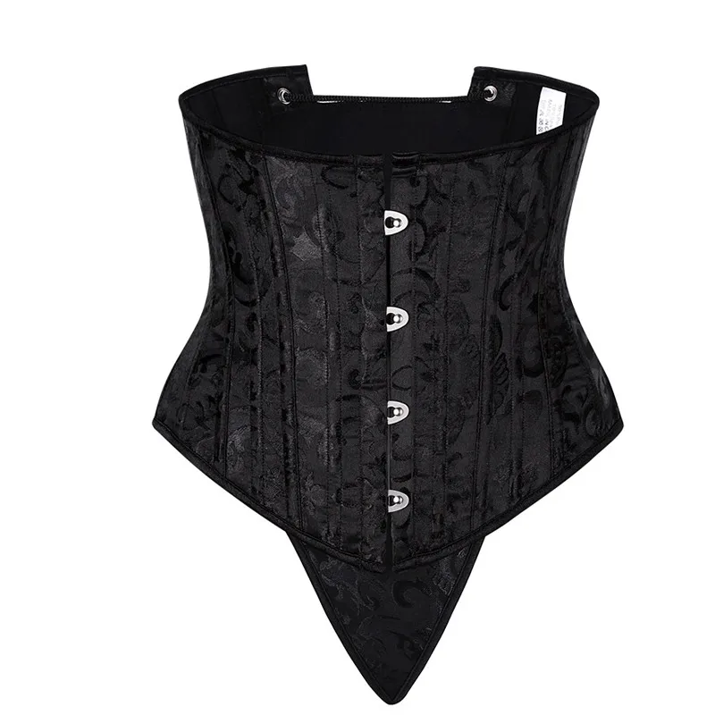 

Sexy Corset Steel Bone Spiral Underbust Waist Cincher Corsets Flower Print Vintage Gothic Bustier Top Plus Size Corpete Corselet