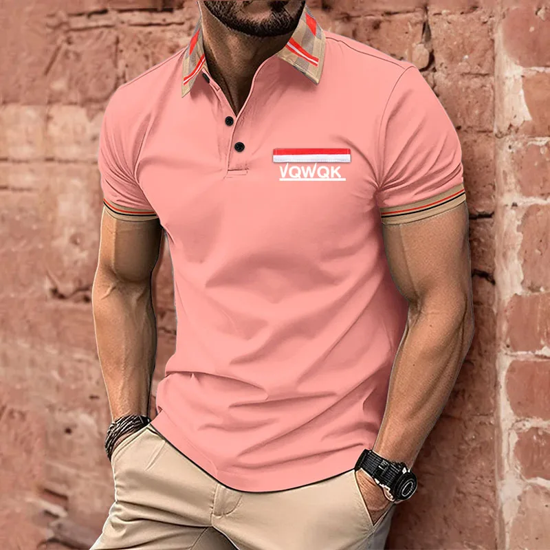 2024 summer new high-end men's casual short sleeve polo shirt High quality men's top men's polo shirt
2024 summer new high-end men's casual short sleeve polo shirt High quality men's top men's polo shirt