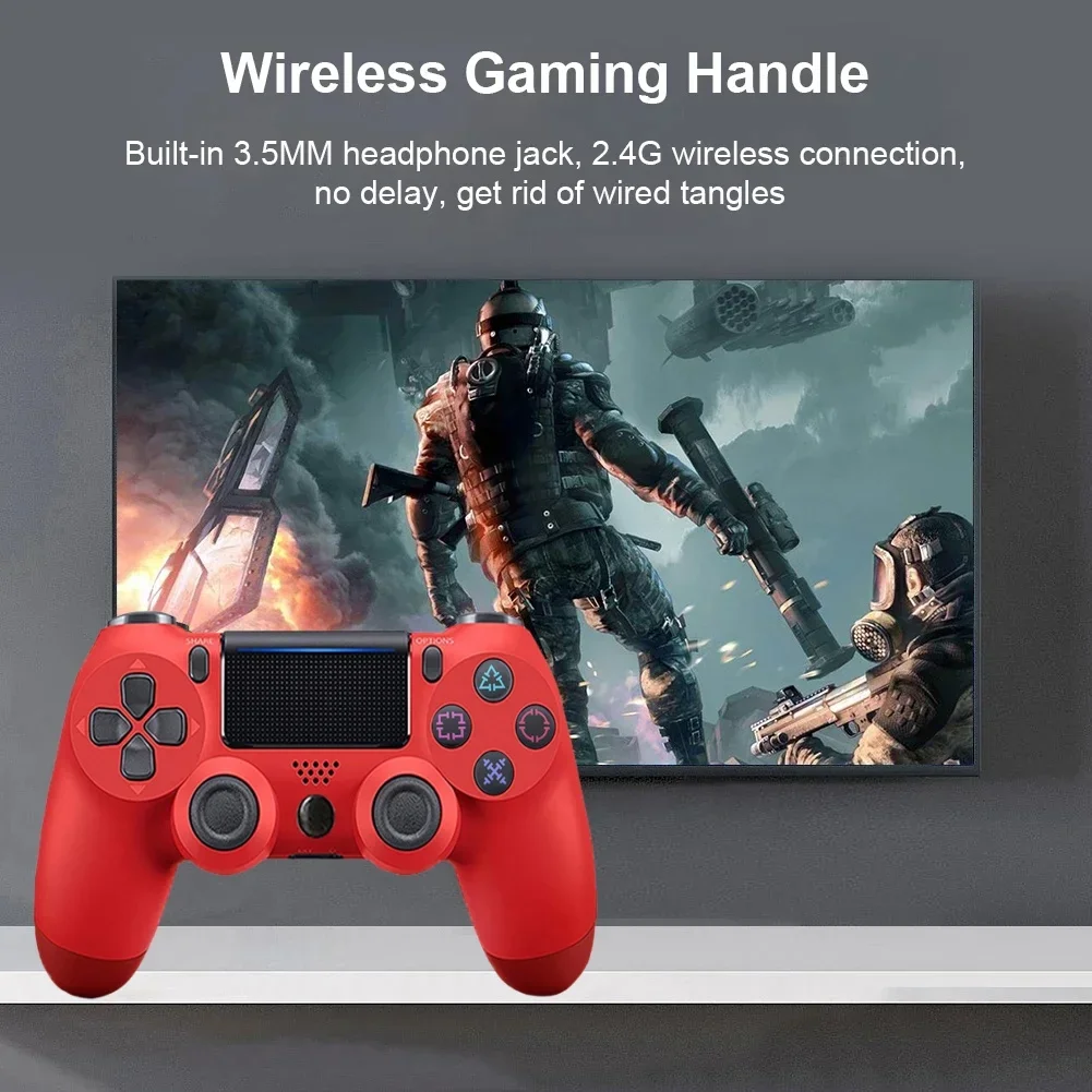 

Controller for PS4 Slim Pro Joystick Gamepad Dual Vibration Wireless Bluetooth Joypad For PlayStation 4 Joypad PC/IOS/Android