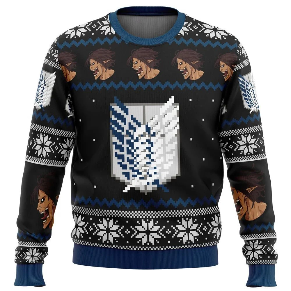 Attack On Titan Ugly Christmas Sweater Christmas Gift Santa Claus Pullover Men 3D Sweatshirt And Top Autumn And Winter Clothi
Attack On Titan Ugly Christmas Sweater Christmas Gift Santa Claus Pullover Men 3D Sweatshirt And Top Autumn And Winter Clothi