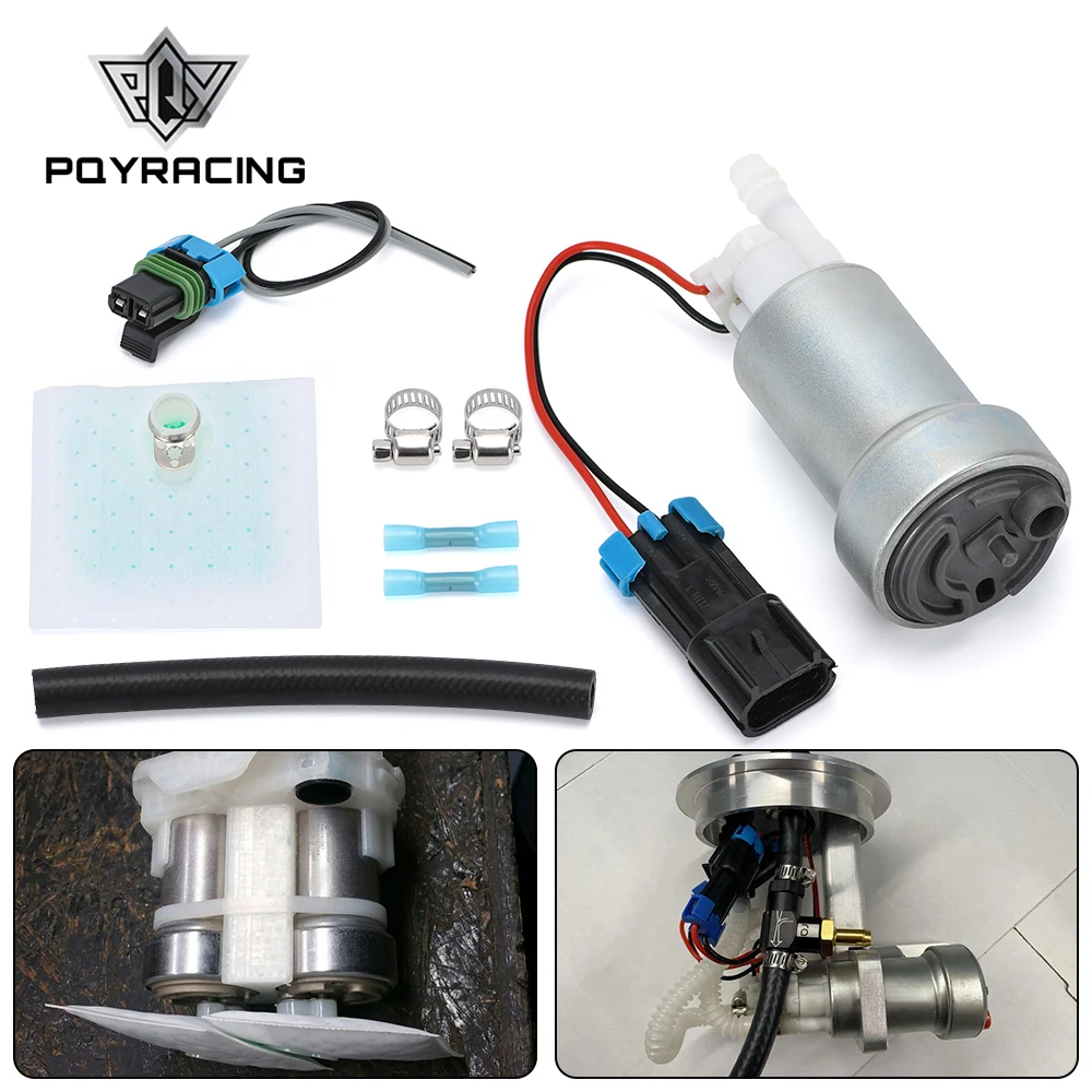 

PQY - E85 Compatible Racing High Performance internal 450LPH Fuel Pump For Nissan Skyline Subaru WRX F90000267 & Install Kit