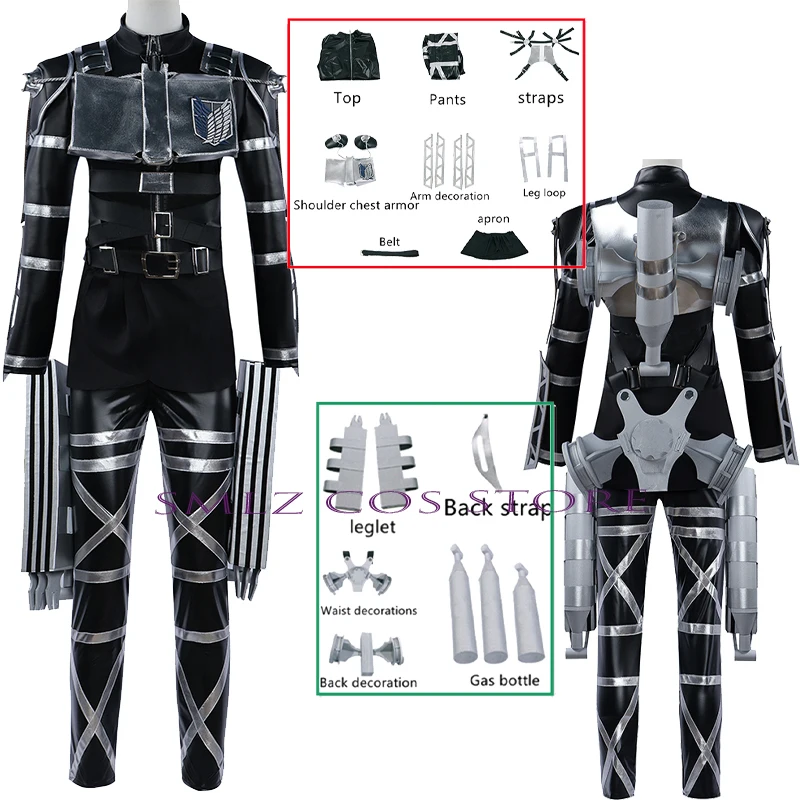 The Final Season 4 Attack on Titan Cosplay Eren Jaeger Uniform and prop Levi Eren Costume Harness Armor Anime Role Play Outfit
The Final Season 4 Attack on Titan Cosplay Eren Jaeger Uniform and prop Levi Eren Costume Harness Armor Anime Role Play Outfit
