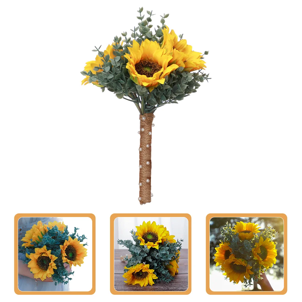 Wedding Romantic Sunflower Bouquet Artificial Sunflower Bridal Bouquet Fake Sunflower Bouquet Decor
Wedding Romantic Sunflower Bouquet Artificial Sunflower Bridal Bouquet Fake Sunflower Bouquet Decor