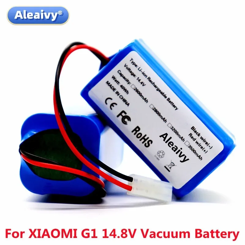 Original 14.8V 2600mAh Li-ion Battery for Xiaomi G1 MI Robot Vacuum-Mop Essential MJSTG1 Robot Vacuum Cleaner 18650 Battery Pack
Original 14.8V 2600mAh Li-ion Battery for Xiaomi G1 MI Robot Vacuum-Mop Essential MJSTG1 Robot Vacuum Cleaner 18650 Battery Pack
