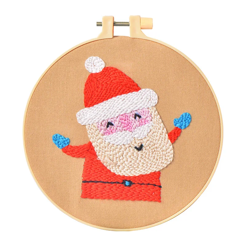 DIY Cartoon Father Christmas Woolen Yarn Stamp Embroider Kit Handmade Santa Claus Poke Punch Needle Kit For Women Kids Children
DIY Cartoon Father Christmas Woolen Yarn Stamp Embroider Kit Handmade Santa Claus Poke Punch Needle Kit For Women Kids Children