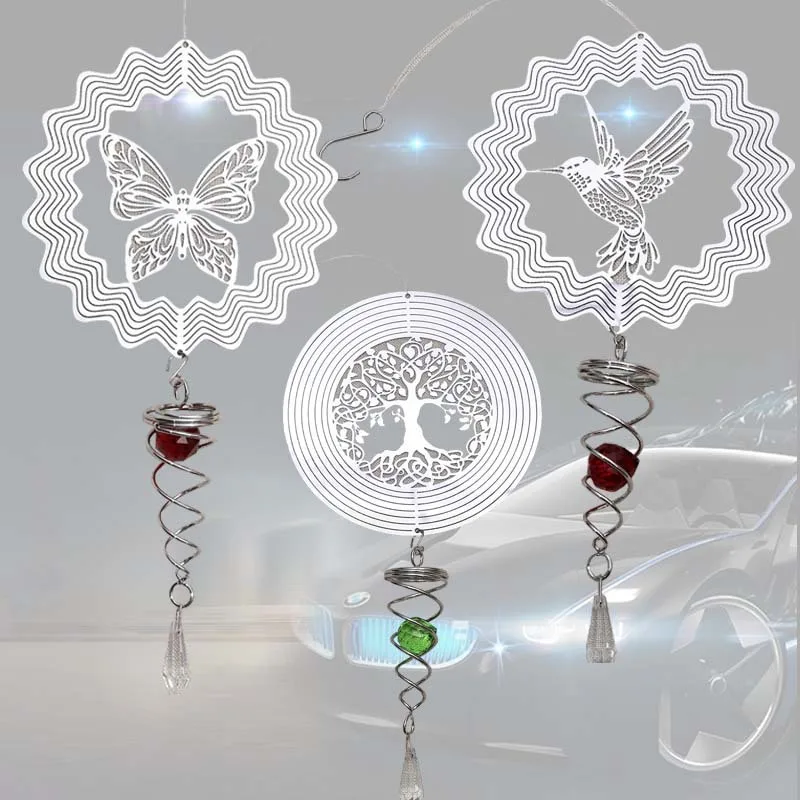3D Rotating Wind Spinner Tree Of Life Balcony Garden Decoration Outdoor Hanging Wind Chimes Pendant Stained Glass Sun Catcher
3D Rotating Wind Spinner Tree Of Life Balcony Garden Decoration Outdoor Hanging Wind Chimes Pendant Stained Glass Sun Catcher