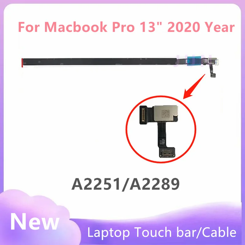 

NEW Laptop A2289 A2251 Touch bar Touchbar OLED Screen with Cable for Macbook Pro 13" Retina 2020 Year EMC 3348 EMC 3456