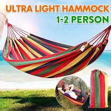 Single Person Hammocks Camping Hammock Lightweight Canvas Parachute Hammocks Fabric Hanging Bed Outdoor Sleeping Bed Portable
Single Person Hammocks Camping Hammock Lightweight Canvas Parachute Hammocks Fabric Hanging Bed Outdoor Sleeping Bed Portable