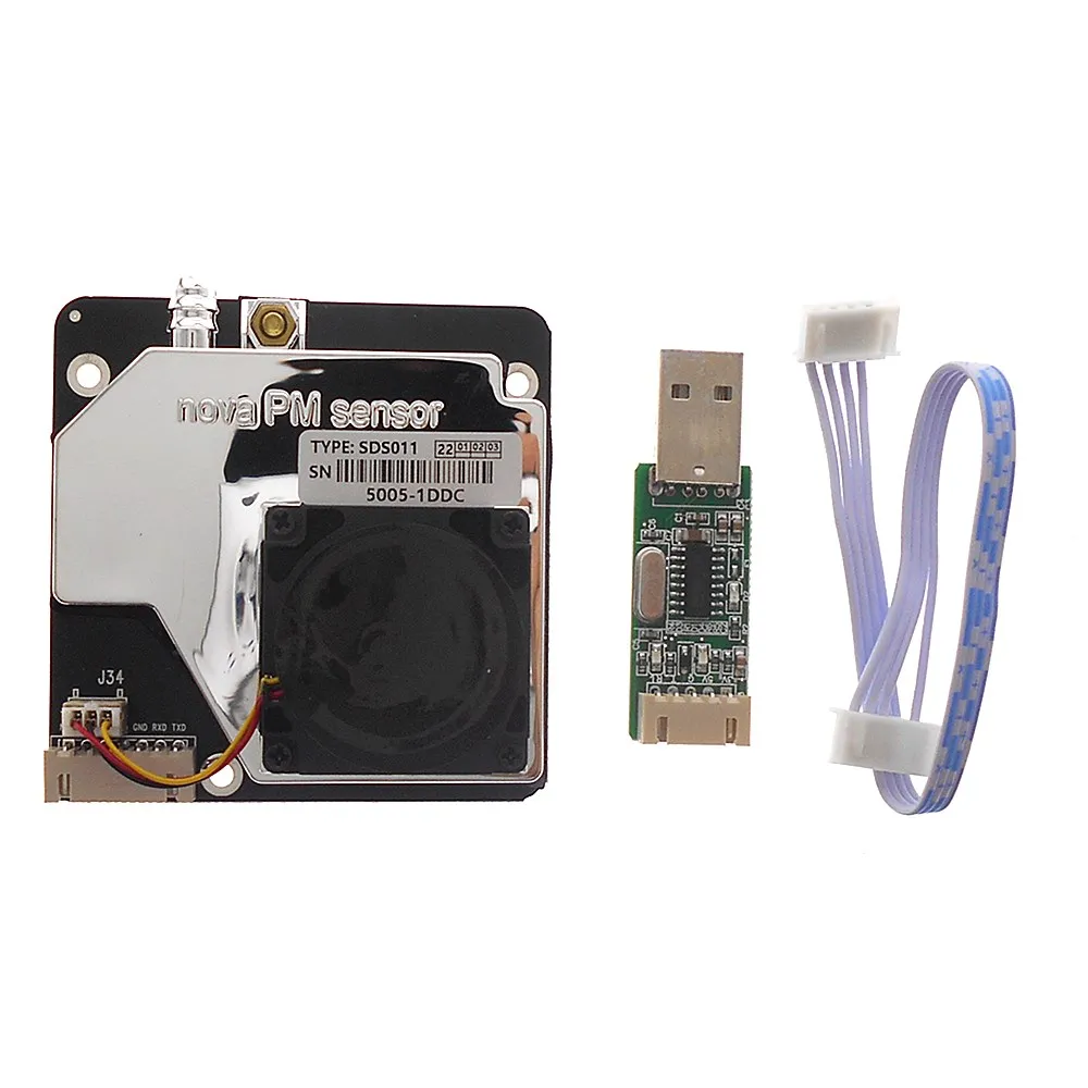 Nova PM Sensor SDS011 Высокоточный лазер PM2.5 Датчик качества воздуха модуль датчика супер пыли Датчик s, цифровой выход
Nova PM Sensor SDS011 Высокоточный лазер PM2.5 Датчик качества воздуха модуль датчика супер пыли Датчик s, цифровой выход