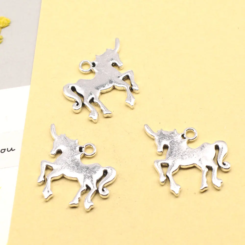 3pcs 25x26mm Unicorn Charms Woman Pendant Make Accessories Jewelri For Woman Antique Silver Color
3pcs 25x26mm Unicorn Charms Woman Pendant Make Accessories Jewelri For Woman Antique Silver Color