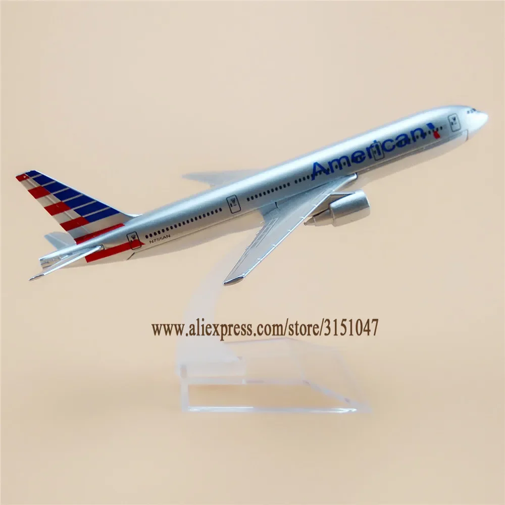 

16cm Alloy Metal Diecast Aircraft Air American AA Airlines Boeing 777 B777 Airways Airplane Model Plane Model Kids Gifts