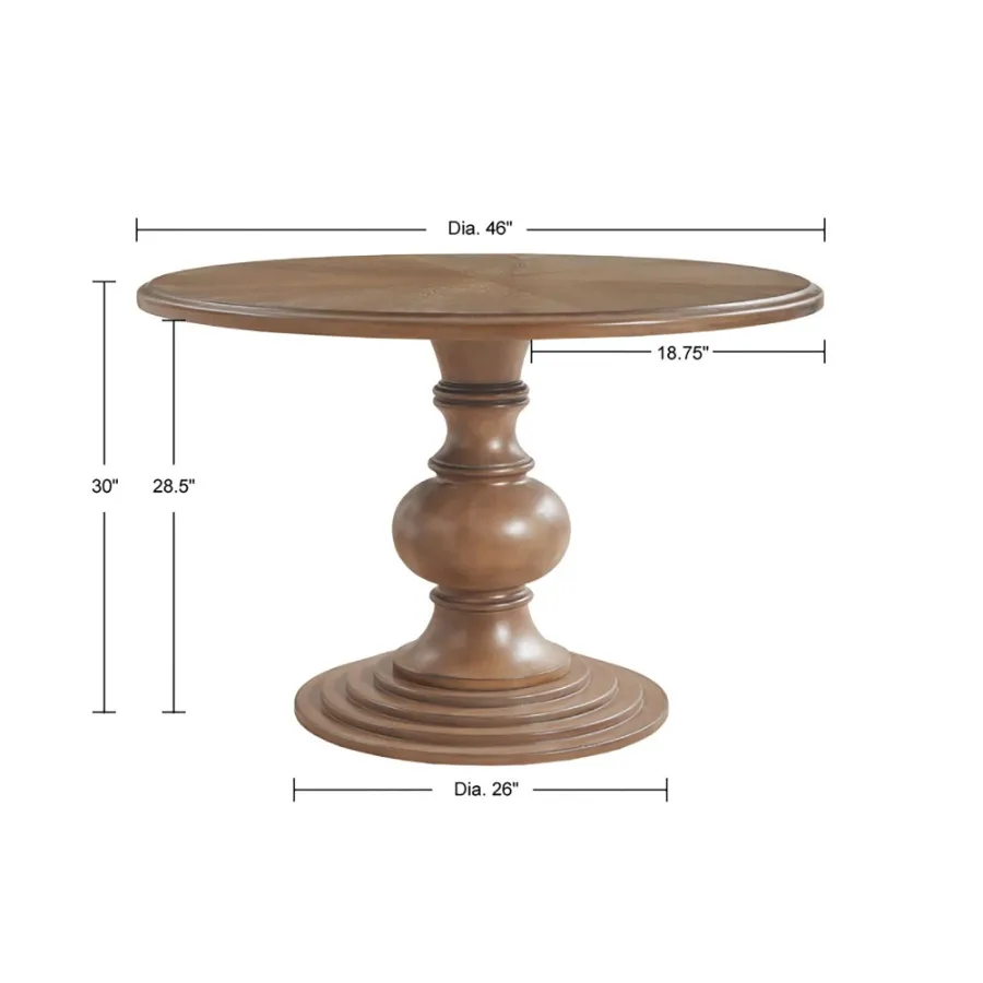 Lexi 46 Round Pedestal Dining Table Lexi 46 Round Pedestal Dining Table