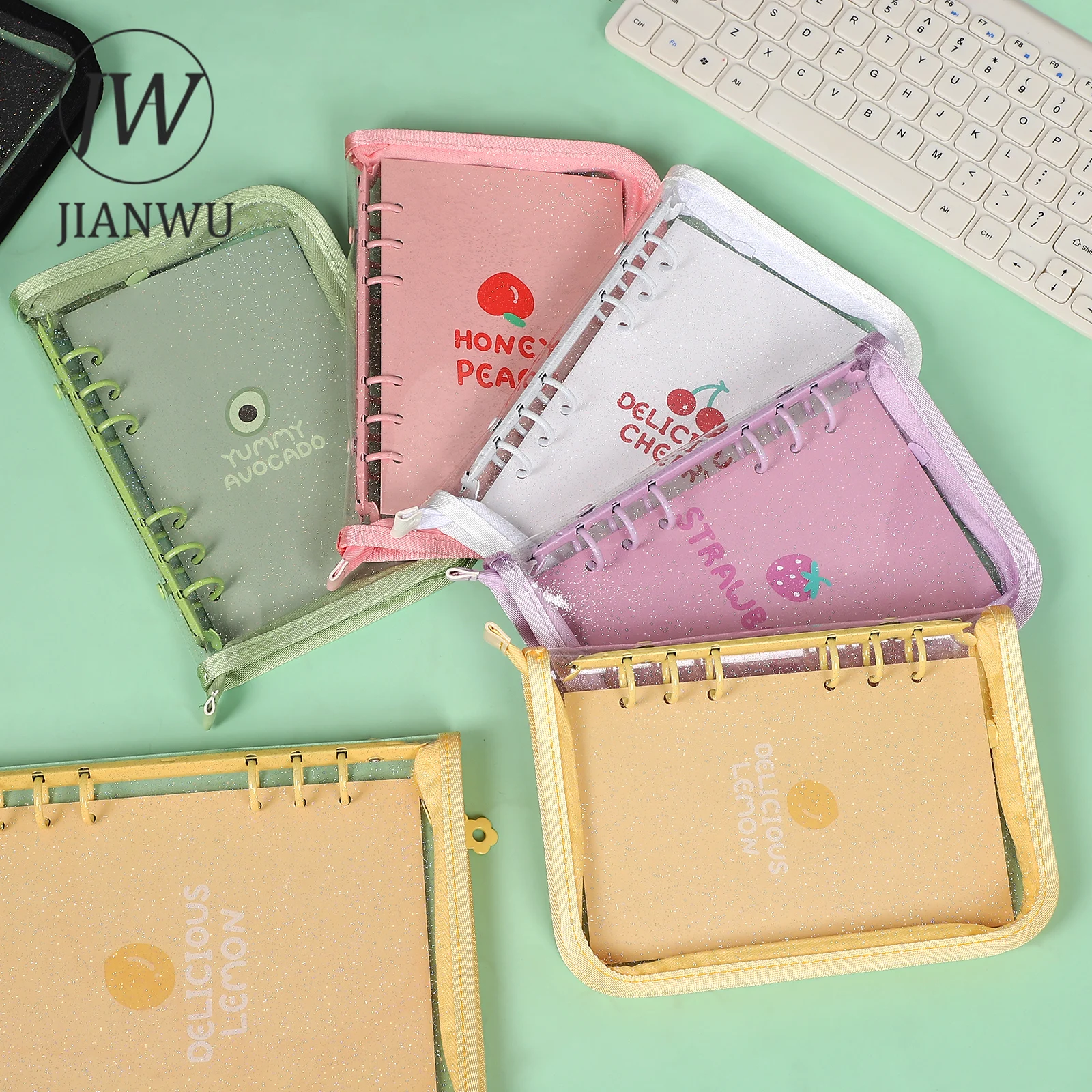 JIANWU Flashing Zipper Loose leaf Book A5/A6 Transparent Cute Binder Notebook Student Notepad Kawaii Stationery School Supplies
JIANWU Flashing Zipper Loose leaf Book A5/A6 Transparent Cute Binder Notebook Student Notepad Kawaii Stationery School Supplies