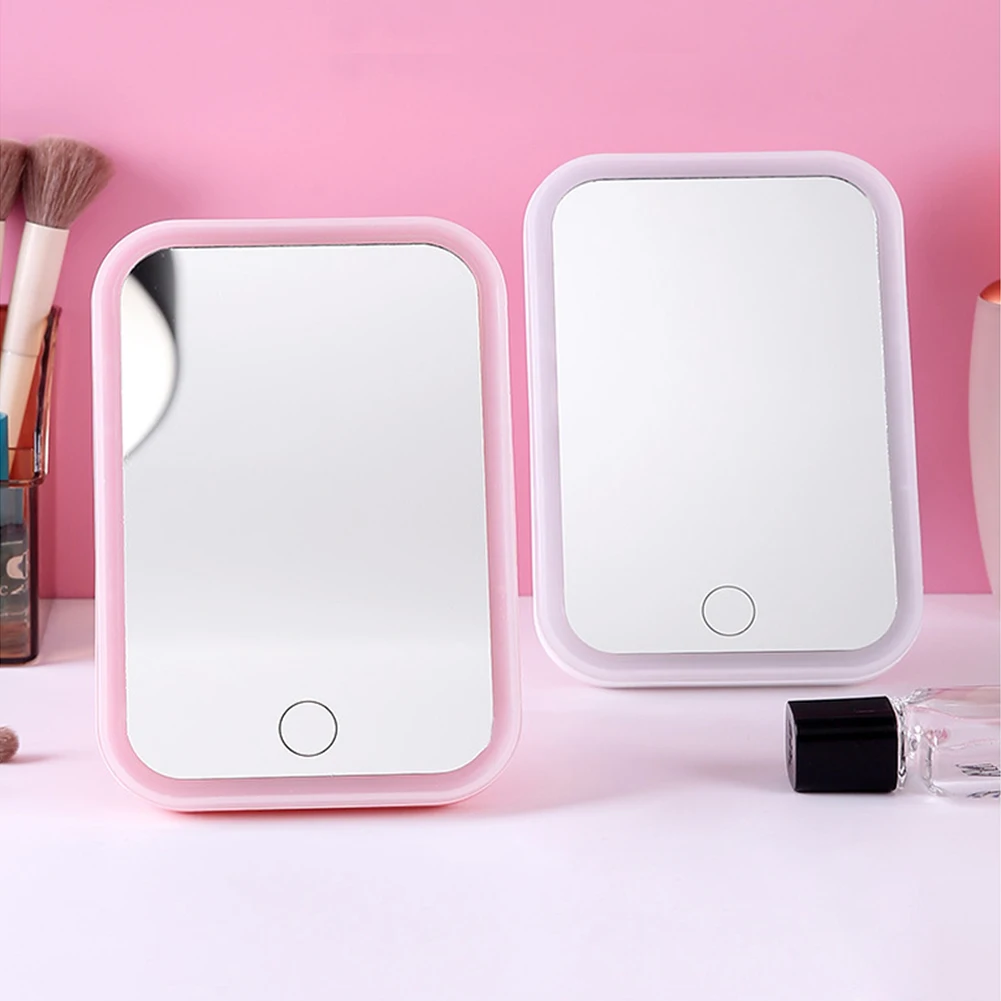 3 Colors Smart LED Light Makeup Mirror Touch Screen Switch Stepless Dimming Folding Dressing Cosmetic Travel Mirror USB Charging
3 Colors Smart LED Light Makeup Mirror Touch Screen Switch Stepless Dimming Folding Dressing Cosmetic Travel Mirror USB Charging