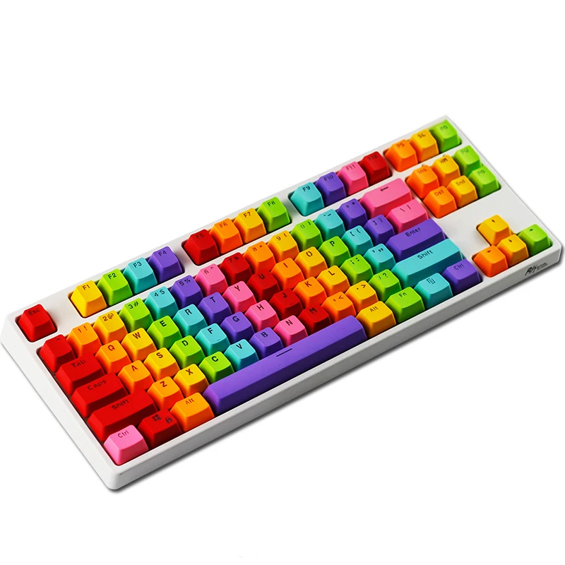 87 Keys Rainbow Doubleshot PBT Backlit Keycaps Set OEM Profile for ANSI MX Mechanical Gaming Keyboard GK/Annie/poker
87 Keys Rainbow Doubleshot PBT Backlit Keycaps Set OEM Profile for ANSI MX Mechanical Gaming Keyboard GK/Annie/poker