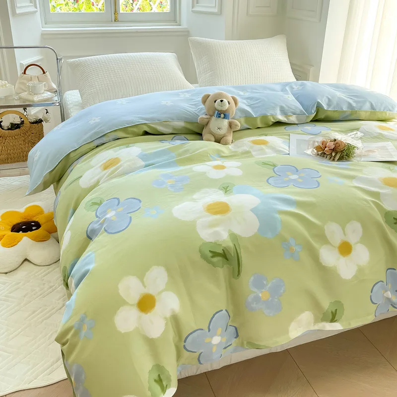 Cartoon Quilt Set Cotton Single Quilt Set Simple Double Student Dormitory Single Quilt Cover
Cartoon Quilt Set Cotton Single Quilt Set Simple Double Student Dormitory Single Quilt Cover