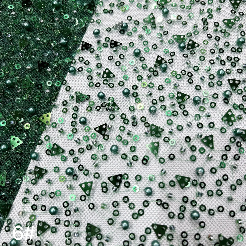Green African Handmade Beads Laces Fabrics Luxury Nigerian Sequins Mesh Lace Fabric French Bride Tulle Lace For DIY Wedding
Green African Handmade Beads Laces Fabrics Luxury Nigerian Sequins Mesh Lace Fabric French Bride Tulle Lace For DIY Wedding