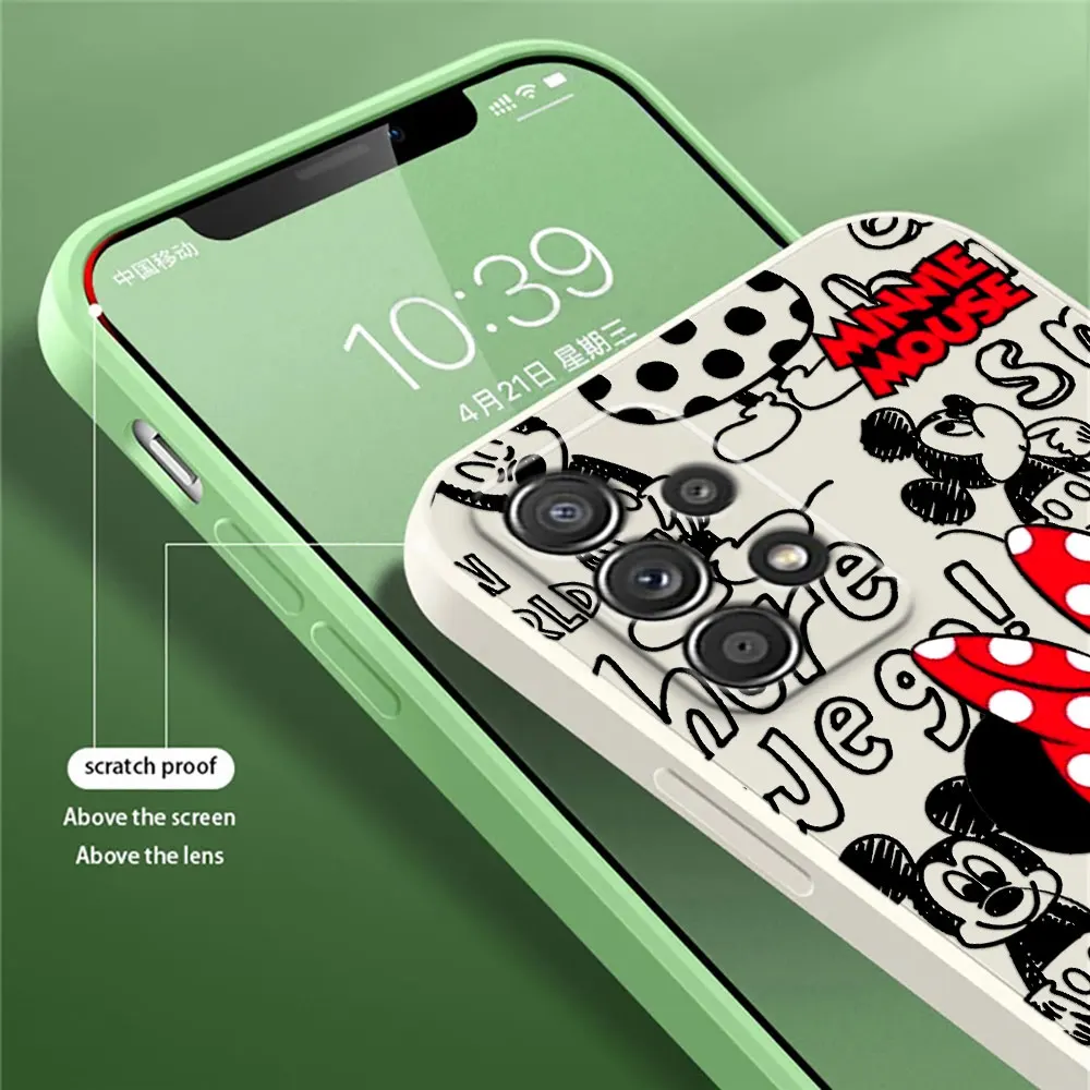 Minnie Mickey Mouse Disneys A56 Case For Samsung Galaxy A55 A54 A53 A36 A35 A34 A52 A72 A32 A51 A26 A56 5G Silicone Phone Cover Minnie Mickey Mouse Disneys A56 Case For Samsung Galaxy A55 A54 A53 A36 A35 A34 A52 A72 A32 A51 A26 A56 5G Silicone Phone Cover