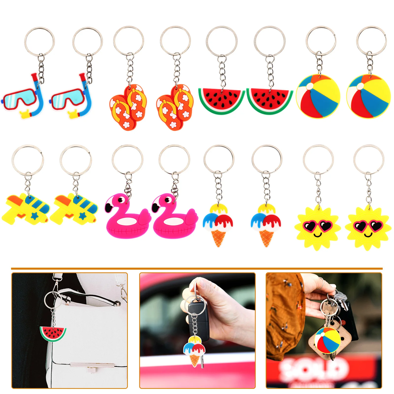 16pcs Key Chain Ornament Key Chain Pendant Key Chain Decoration Bag Hanging Decoration
16pcs Key Chain Ornament Key Chain Pendant Key Chain Decoration Bag Hanging Decoration