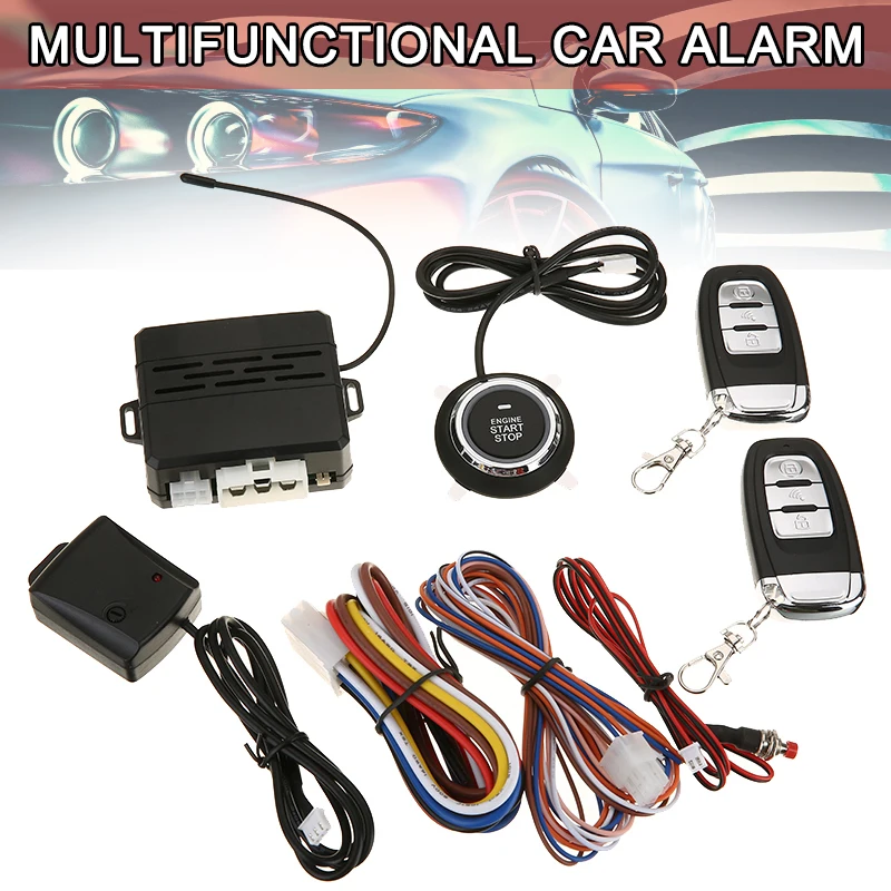 1set Car Anti-theft Device + Vibration Alarm + Remote Start Automobile Alarm Security System With 2 Key For 12V Battery Cars
1set Car Anti-theft Device + Vibration Alarm + Remote Start Automobile Alarm Security System With 2 Key For 12V Battery Cars