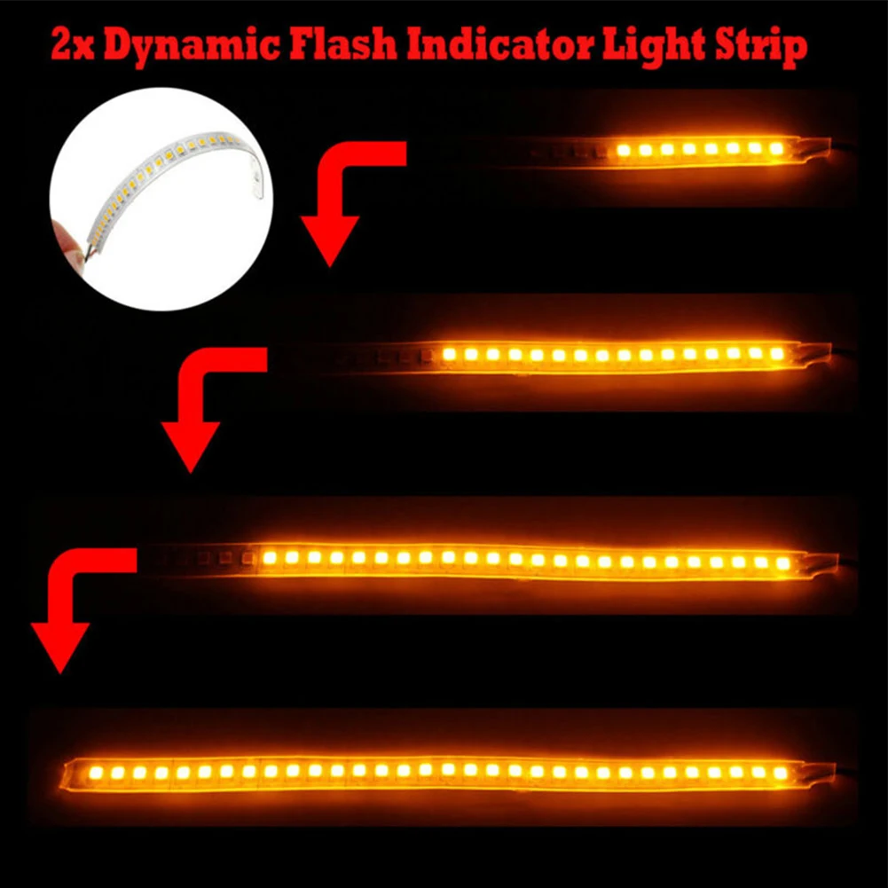 2pcs 12V 7W Dynamic Flash LED Car Side Rearview Mirror Turn Signal Indicator Light Strips 28cm Amber Decorative Lamps IP65
2pcs 12V 7W Dynamic Flash LED Car Side Rearview Mirror Turn Signal Indicator Light Strips 28cm Amber Decorative Lamps IP65