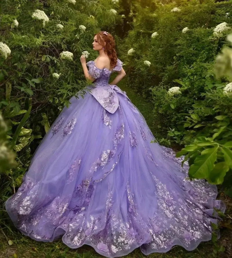 Lilac Quinceanera Dress With Bow Lace Applique Sequins Beading Mexican Sweet 16 Vestidos De XV 15 Anos Ball Gowns 2024
Lilac Quinceanera Dress With Bow Lace Applique Sequins Beading Mexican Sweet 16 Vestidos De XV 15 Anos Ball Gowns 2024
